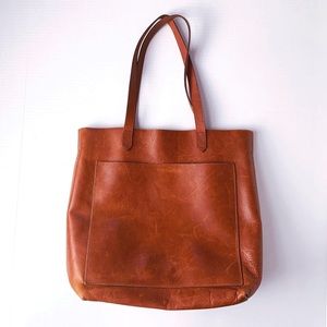 Madewell Medium Transport Tote - English Saddle Leather